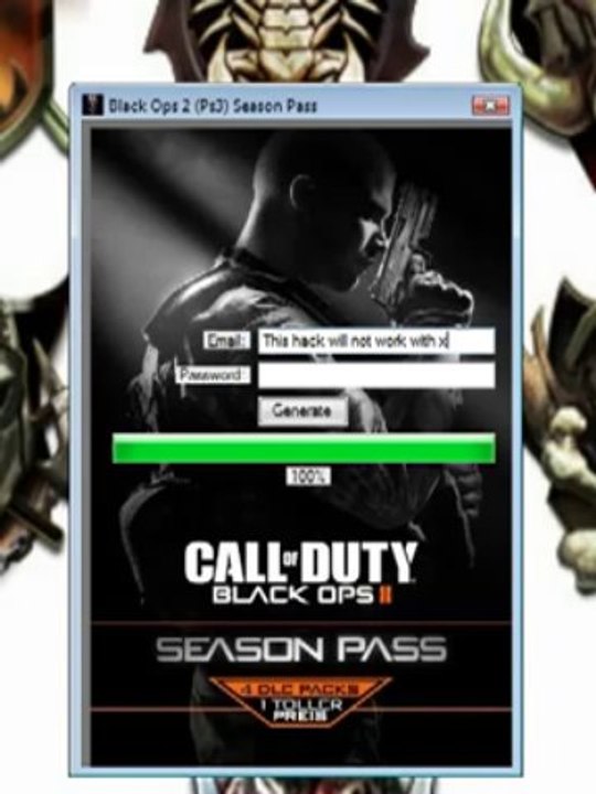 Black Ops 2 2013 PS3 Season Pass Generator Working