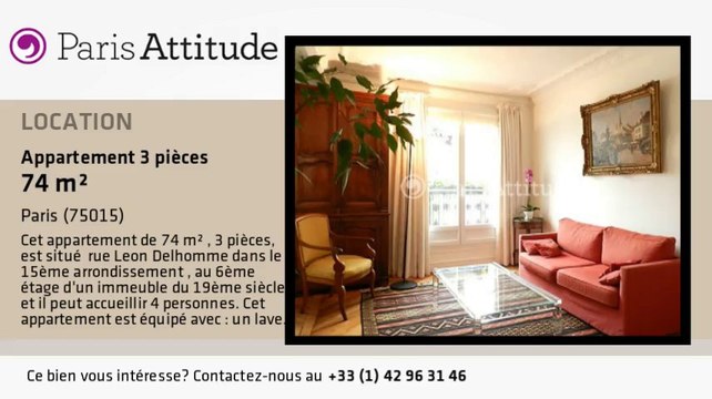 Appartement 2 Chambres à louer - Convention, Paris - Ref. 8582