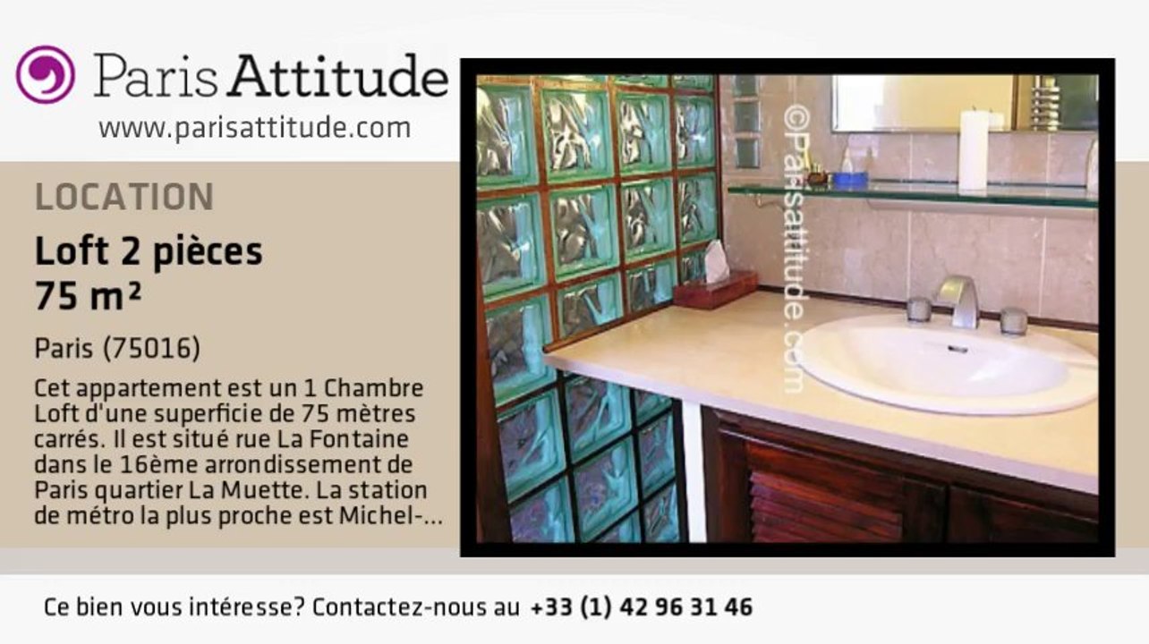 Loft 1 Chambre à louer - Jasmin, Paris - Ref. 2749