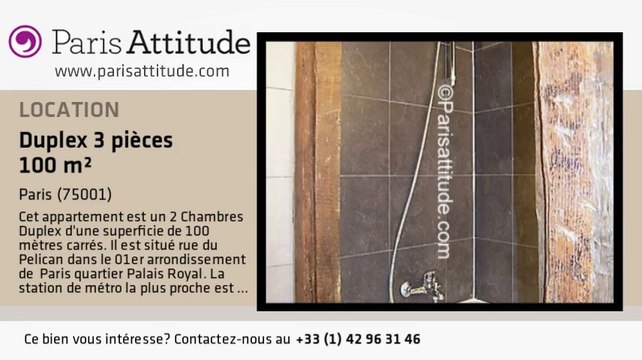 Duplex 2 Chambres à louer - Palais Royal, Paris - Ref. 1934