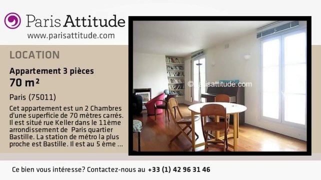 Appartement 2 Chambres à louer - Voltaire, Paris - Ref. 3715