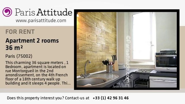 1 Bedroom Duplex for rent - Montorgueil, Paris - Ref. 7595