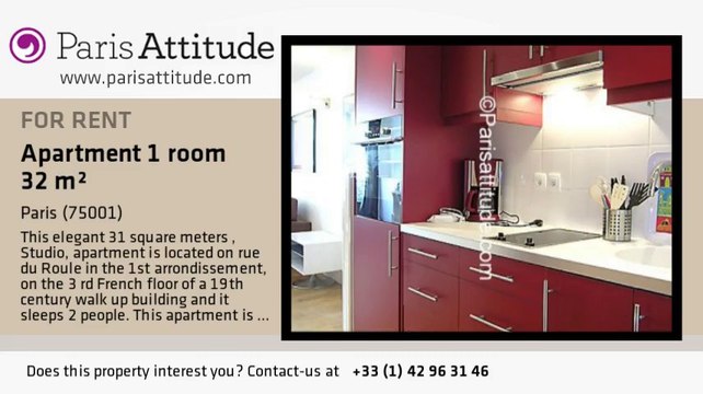 Studio Apartment for rent - Châtelet, Paris - Ref. 6631