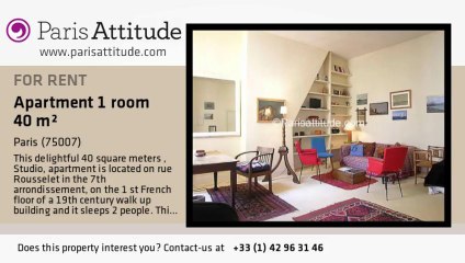 Studio Apartment for rent - Invalides, Paris - Ref. 439
