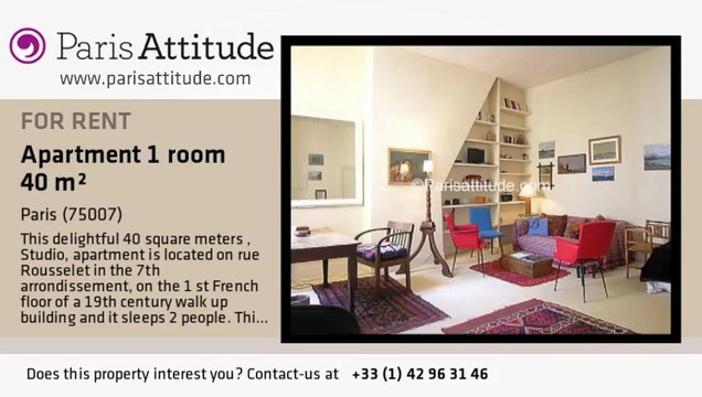 Studio Apartment for rent - Invalides, Paris - Ref. 439