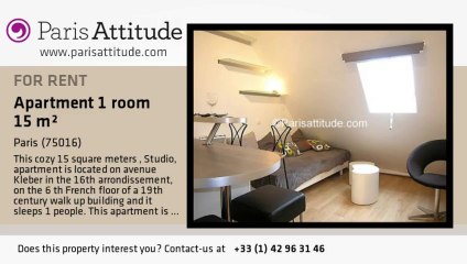 Studio Apartment for rent - Victor Hugo, Paris - Ref. 5724