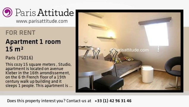 Studio Apartment for rent - Victor Hugo, Paris - Ref. 5724