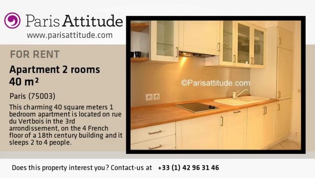 1 Bedroom Apartment for rent - Temple, Paris - Ref. 1546