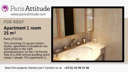 Studio Apartment for rent - Trocadéro, Paris - Ref. 8345