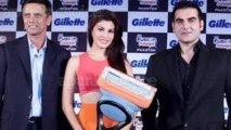 Rahul Dravid,Arbaaz Khan & Jacqueline Fernandez at the Gillette Event