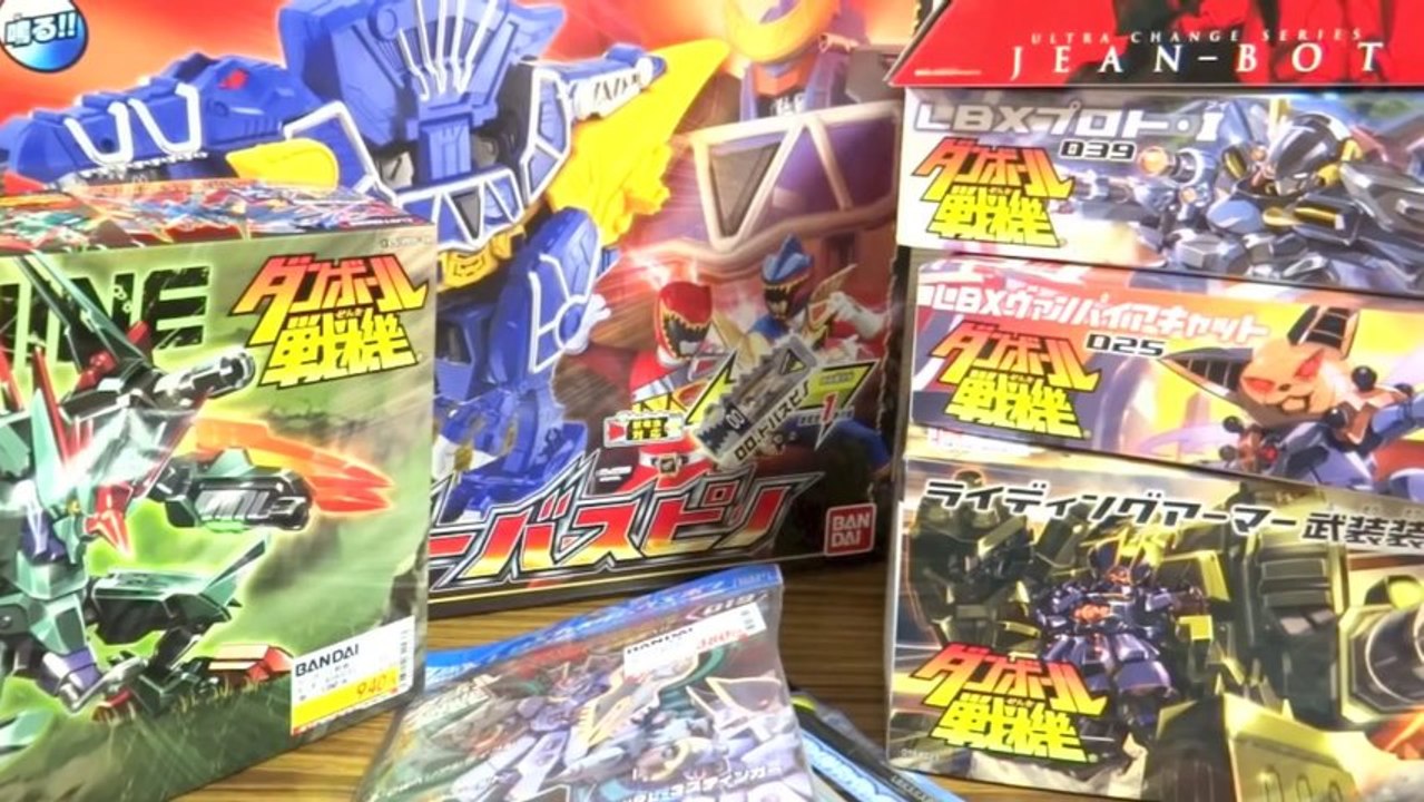 【フラゲ祭り】大量買い！DXトバスピノ LBXトライヴァイン ライディングアーマー レジェンド獣電池02 ジャンボット カスタムウエポン019 キョウリュウジャー レビュー