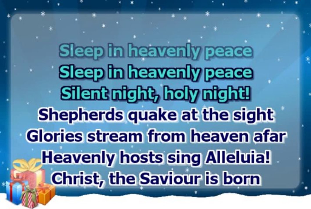 Christmas carol - Silent Night - fast - organ version - with a melody