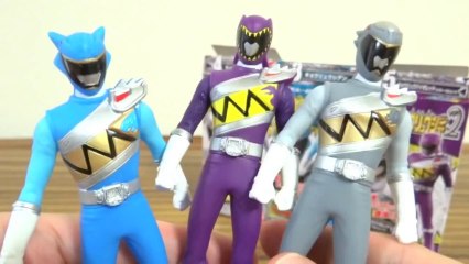 【前編】シアン・グレー・バイオレットを一気にレビュー！ソフビヒーロー獣電戦隊キョウリュウジャー２ ラミレス 鉄砕 ドクターウルシェード