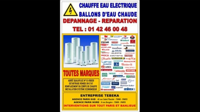 FLECK PARIS CHAUFFE EAU ELECTRIQUE - SAV 0142460048 - DEPANNAGE REPARATION