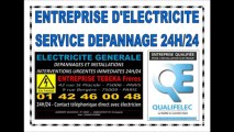 ELECTRICIEN PARIS 10eme - 0142460048 - DEPANNAGE ELECTRICITE 24H/24 - 7J/7