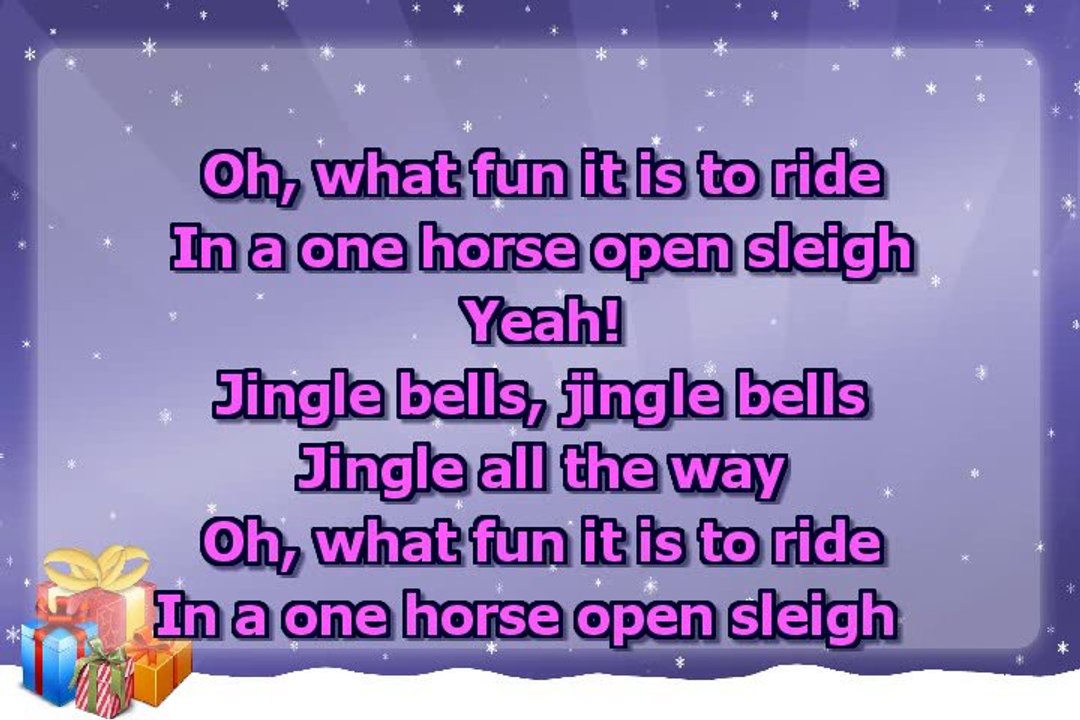 Christmas carol - Jingle bells - very fast - with a melody