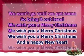 Christmas carol - We wish you a Merry Christmas - fast - with a melody - for guitarists