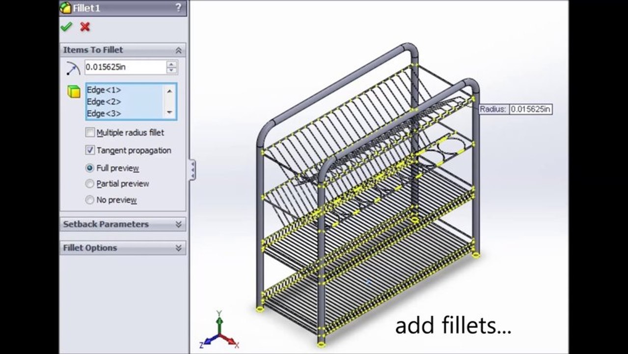 Tutorial How to create a Rack in SolidWorks 2013,, HD video Dailymotion