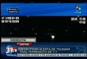 Japón desactiva alerta de tsunami tras terremoto