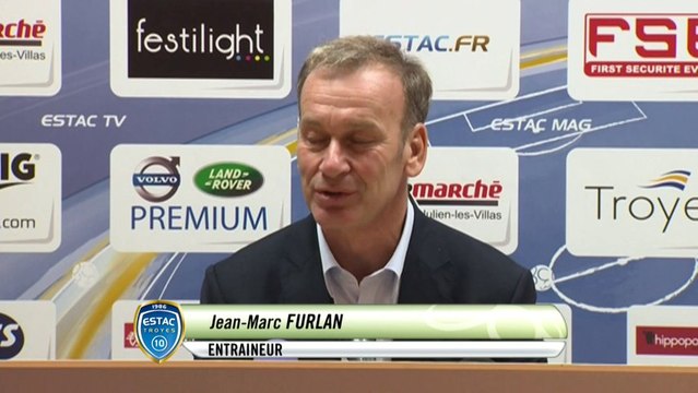 Conférence de presse ESTAC Troyes - AJ Auxerre (2-0) : Jean-Marc FURLAN (ESTAC) - Bernard CASONI (AJA) - 2013/2014