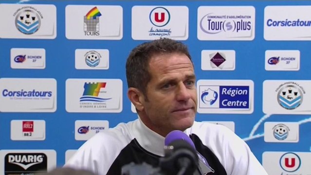 Conférence de presse Tours FC - Stade Lavallois (2-0) : Olivier PANTALONI (TOURS) - Philippe HINSCHBERGER (LAVAL) - 2013/2014