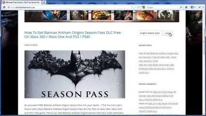 Batman Arkham Origins Season Pass Free Giveaway - Tutorial
