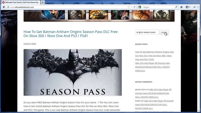 How to unlock Batman Arkham Origins Season Pass Free! - Xbox 360 - PS3