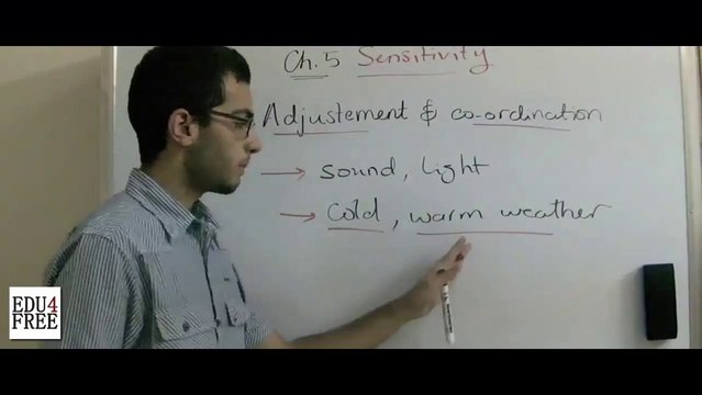 1 Biology - Chapter 5 - Intro- adjustment and coordination - Abdallah Reda el Sayed