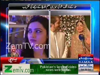Farhat & Sanam ABdullah Talk with Samaa on theri VALIMA Reception