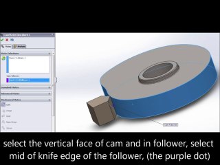 Cam Mate Tutorial,, SolidWorks 2012,, HD