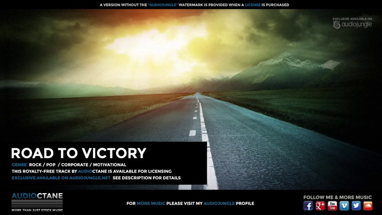 Strong & Powerful Pop / Rock Music 'Road to Victory' - Royalty-Free -