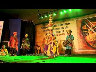 Perfect Balance! Rajasthani Woman performing Bhavai - Durga Puja celebration at CR Park