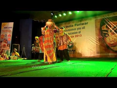 Rajasthani Traditional Human Puppet Dance - Durga Puja Celebrations at CR Park, Delhi