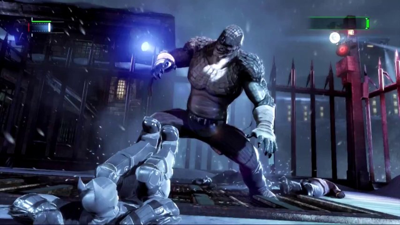 Batman Arkham Origins Walktrought - Killer Croc Boss Battle Gameplay