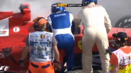 F1 2012 Belgium GP Race Start BBC