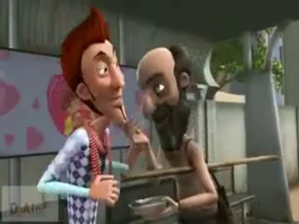 Funny ad punch by a bagger