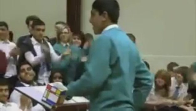 Heart warming moment schoolboy with a debilitating life long stammer reduced his classmates to tears