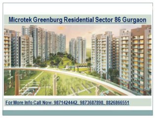 microtek New residential Project::Greenburg=98714244442=sector 86 gurgaon