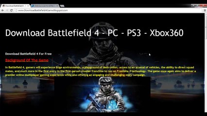 How to Download Battlefield 4 Game Code Generator Free - Xbox 360, PS3 & PC!!