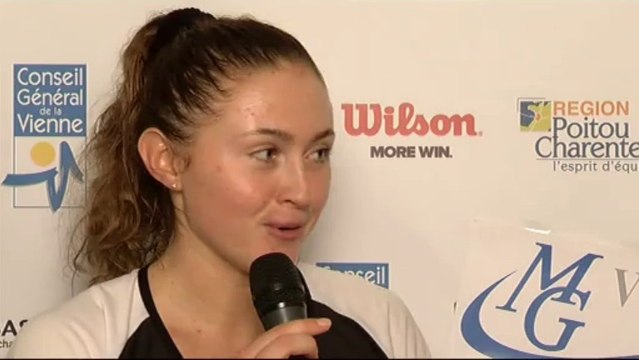 Interview Aliaksandra SASNOVICH Internationaux Féminins de la Vienne 2013