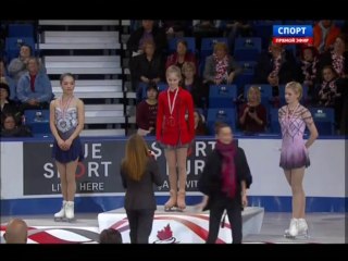 2013 Skate Canada Ladies Medal Ceremony