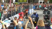 L'arrivée des trois premiers concurrents hommes du Marseille-Cassis 2013