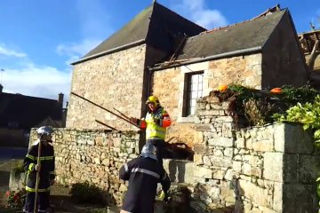 Coatréven. La toiture de l'église partiellement détruite par une mini-tornade