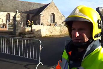 Coatréven. La toiture de l'église partiellement détruite par une mini-tornade