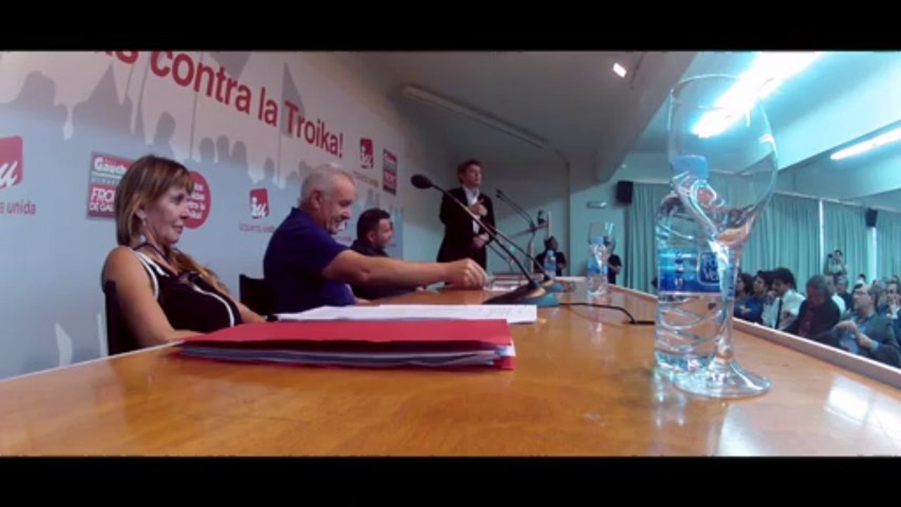 Círculo de Bellas Artes, 27 de mayo de 2013, Unidos contra la Troika, con Jean-Luc Mélenchon, Cayo Lara y Willy Meyer