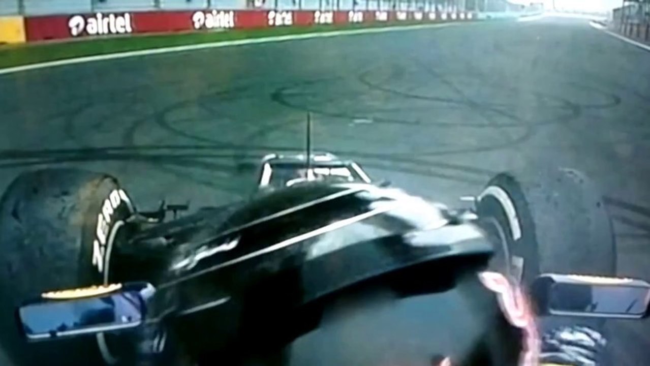 Vettel Burn out India grand prix 2013
