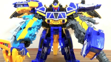 DXライデンスピノダイオー！そして連続カミツキ合体！レビュー獣電竜00 トバスピノ デスリュウジャー キョウリュウジャー