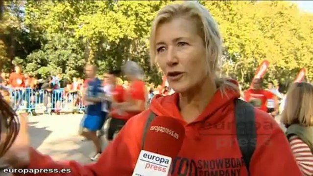 Botella y Ana Duato en la carrera 'Corre por el Niño'