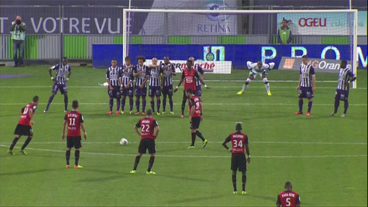 But Foued KADIR (45ème) - Toulouse FC - Stade Rennais FC (0-5) - 2013/2014