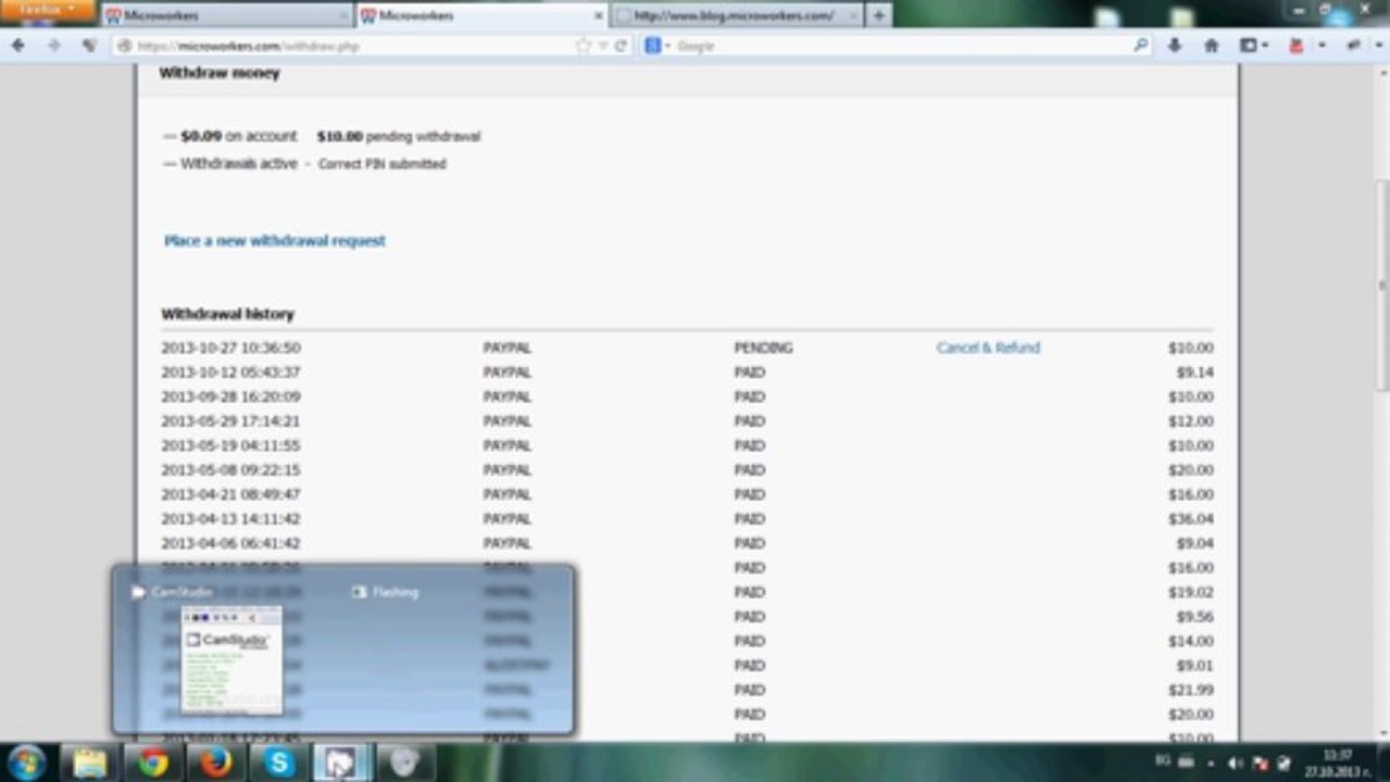 Как да си изтеглим парите от MicroWorkers.com